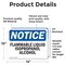 Signmission Flammable Liquid Isopropanol Alcohol OSHA Notice Sign, Vinyl Decal, 14in W x 10in L, 2PK OS-2PACK-NS-D-1014-L-12763 - alternate 2